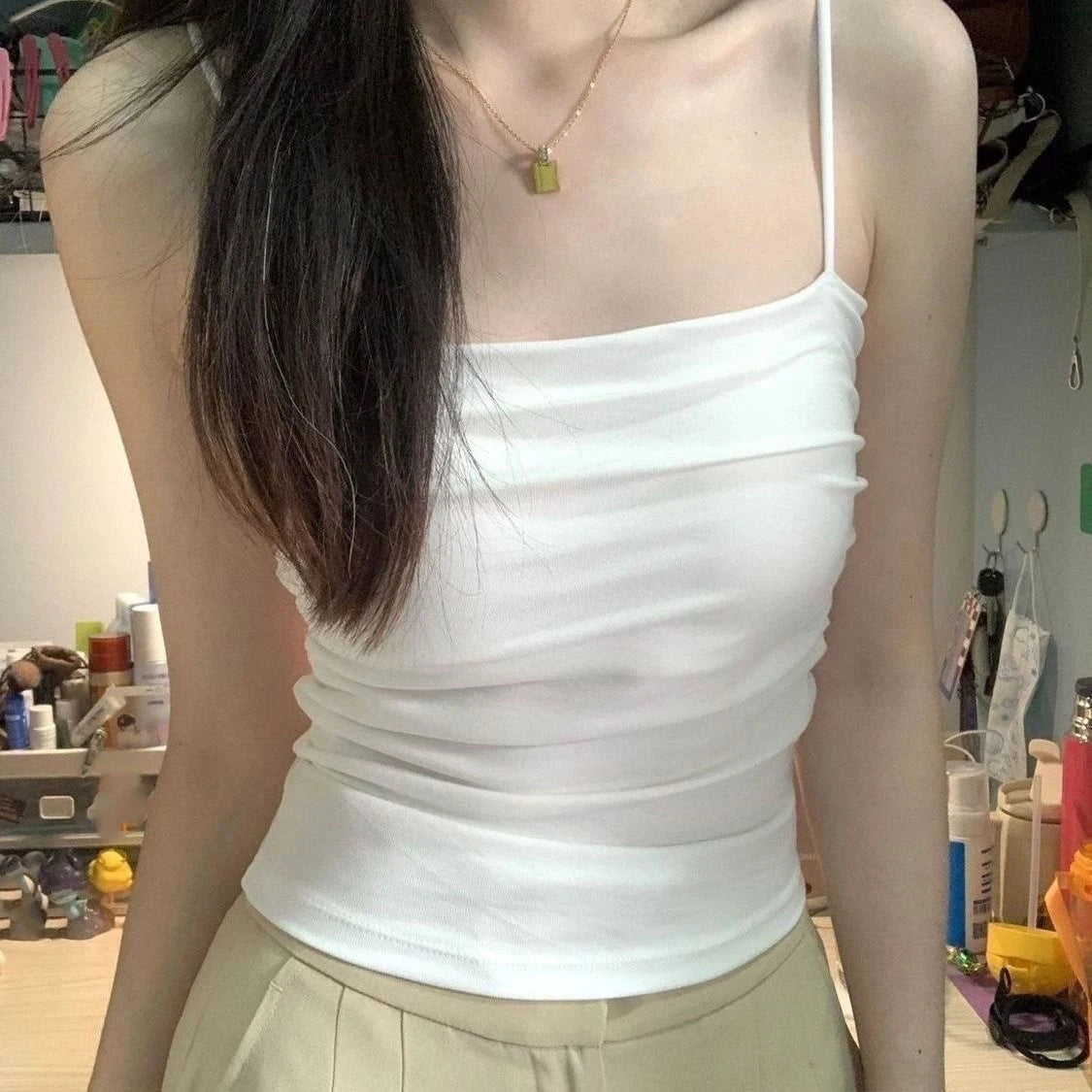 Women’s Built-in Bra Camisole Tank Top