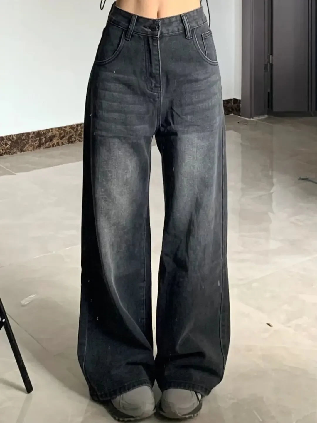 Slimming High-Waisted Bell Bottom Jeans