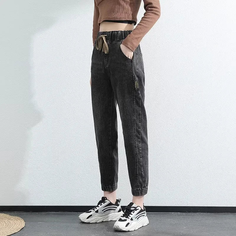 Trendy High-Waist Dad Jeans