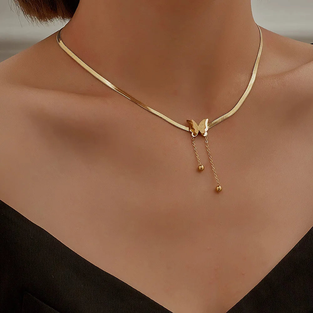 Double Love Pendant Multi-Layer Necklace