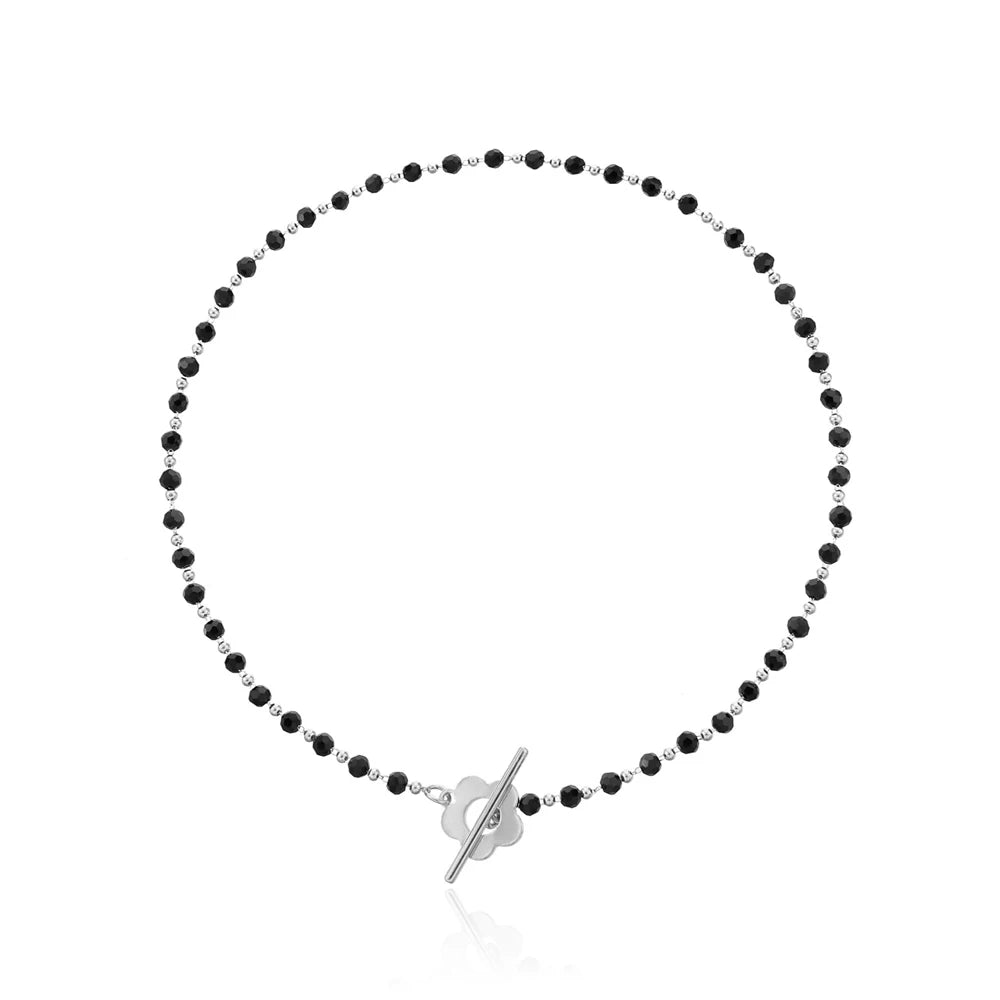 Luxury Black Crystal Butterfly Necklace