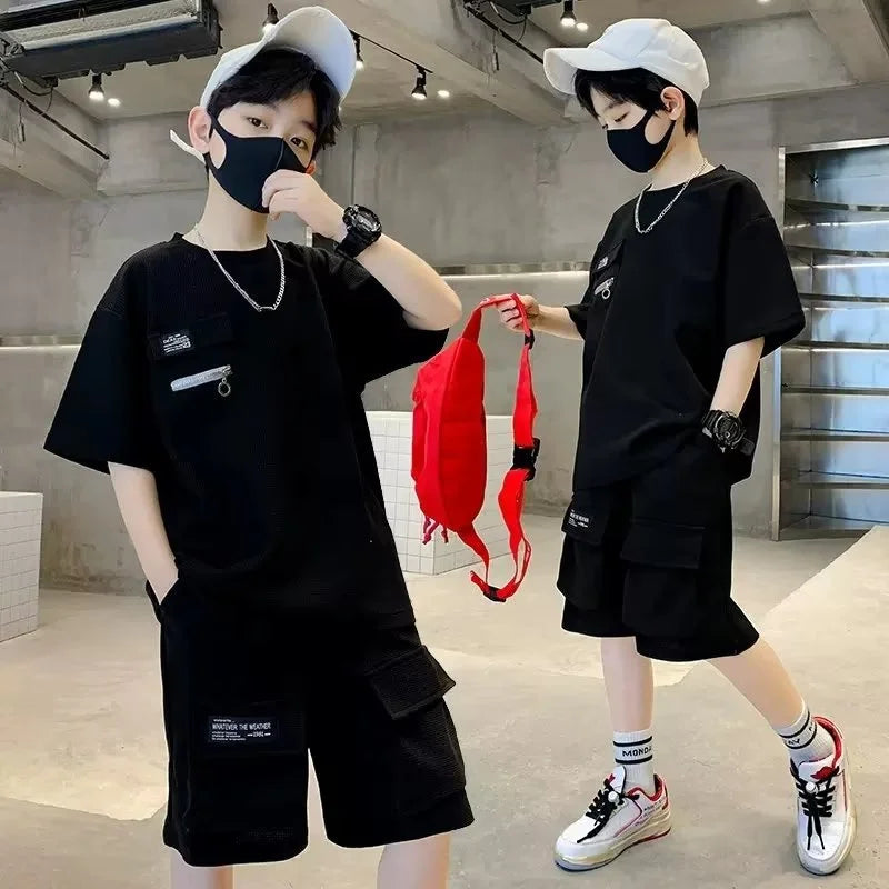 Boys' Sporty T-Shirt & Shorts Set
