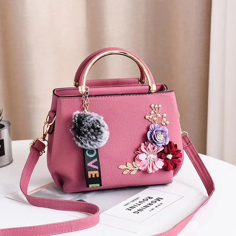 3D Flower Mini Crossbody Handbag