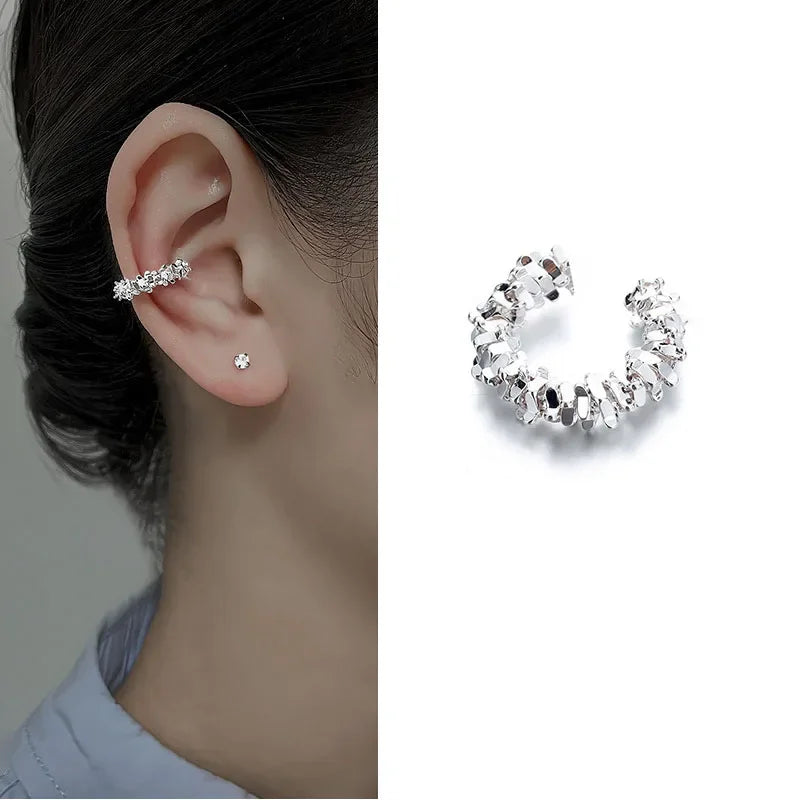 1PC Irregular Star Clip-On Ear Cuff