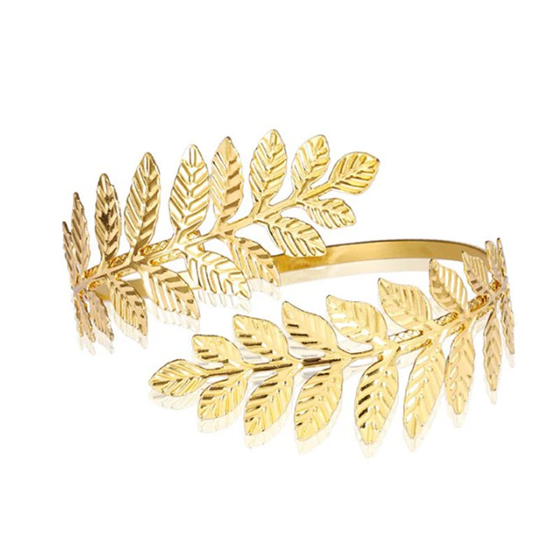 Bohemian Greek Roman Laurel Leaf Armlet Bracelet