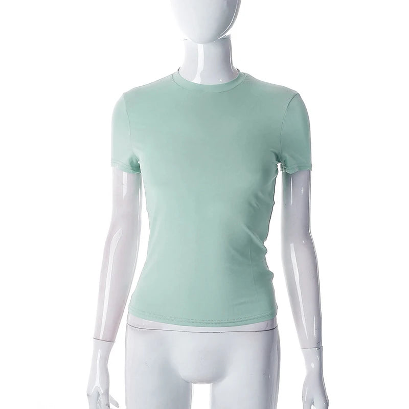 2023 Women's Solid Crop T-Shirt