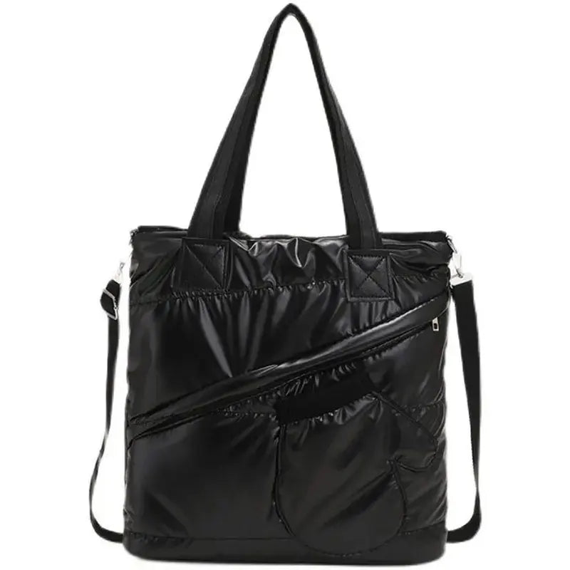 Women’s Winter Down Cotton-Padded Shoulder Bag