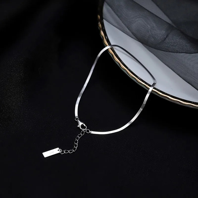 Simple Blade Chain Anklet for Women