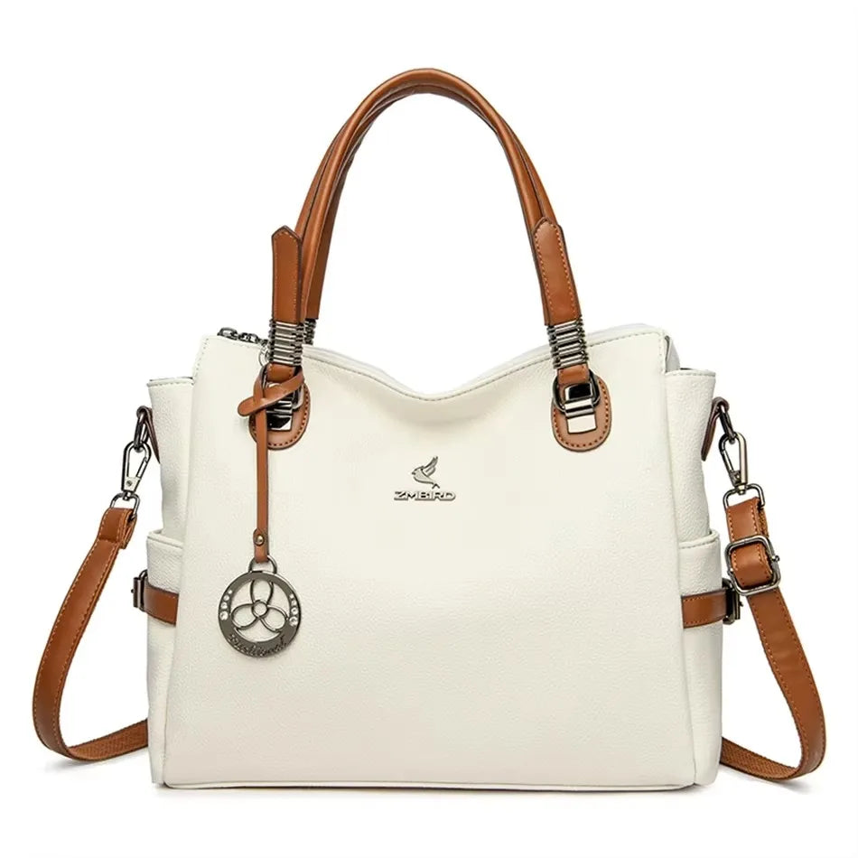 Luxury Print Leather Women’s Shoulder Bag