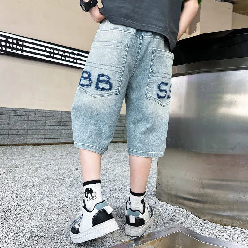Boys' Light Blue Denim Shorts