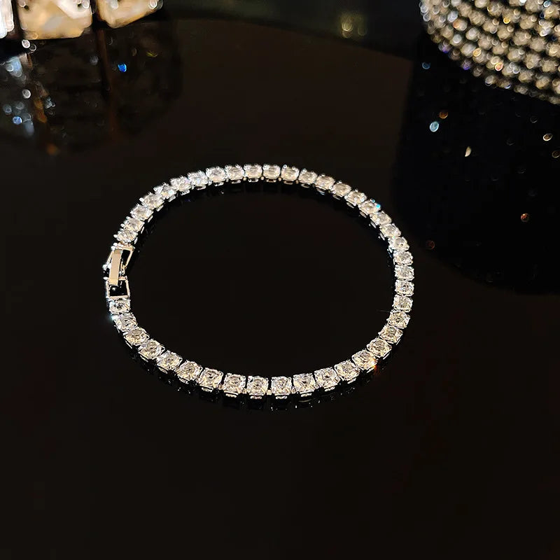 Luxury AAA Zircon Opal Clover Adjustable Bracelet