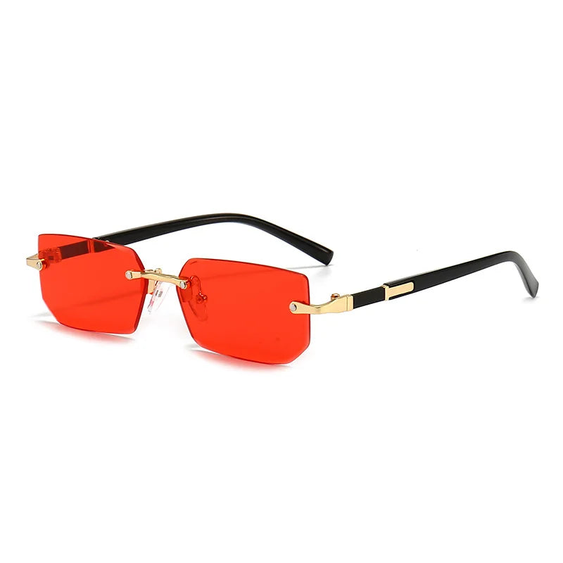 Rimless Classic Square Sunglasses