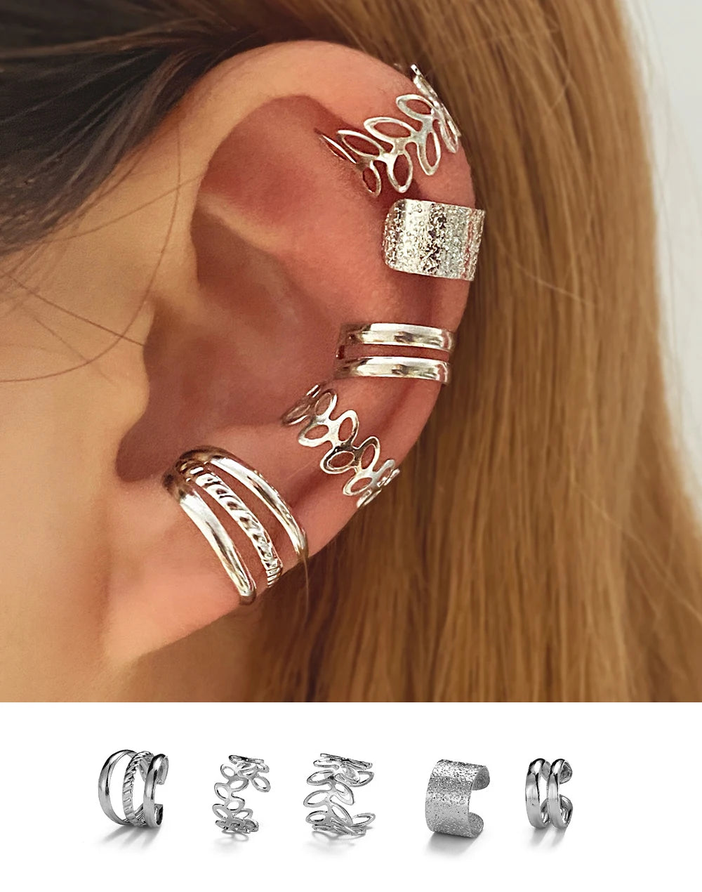 Delicate Tassel Clip-On Ear Cuff Earrings