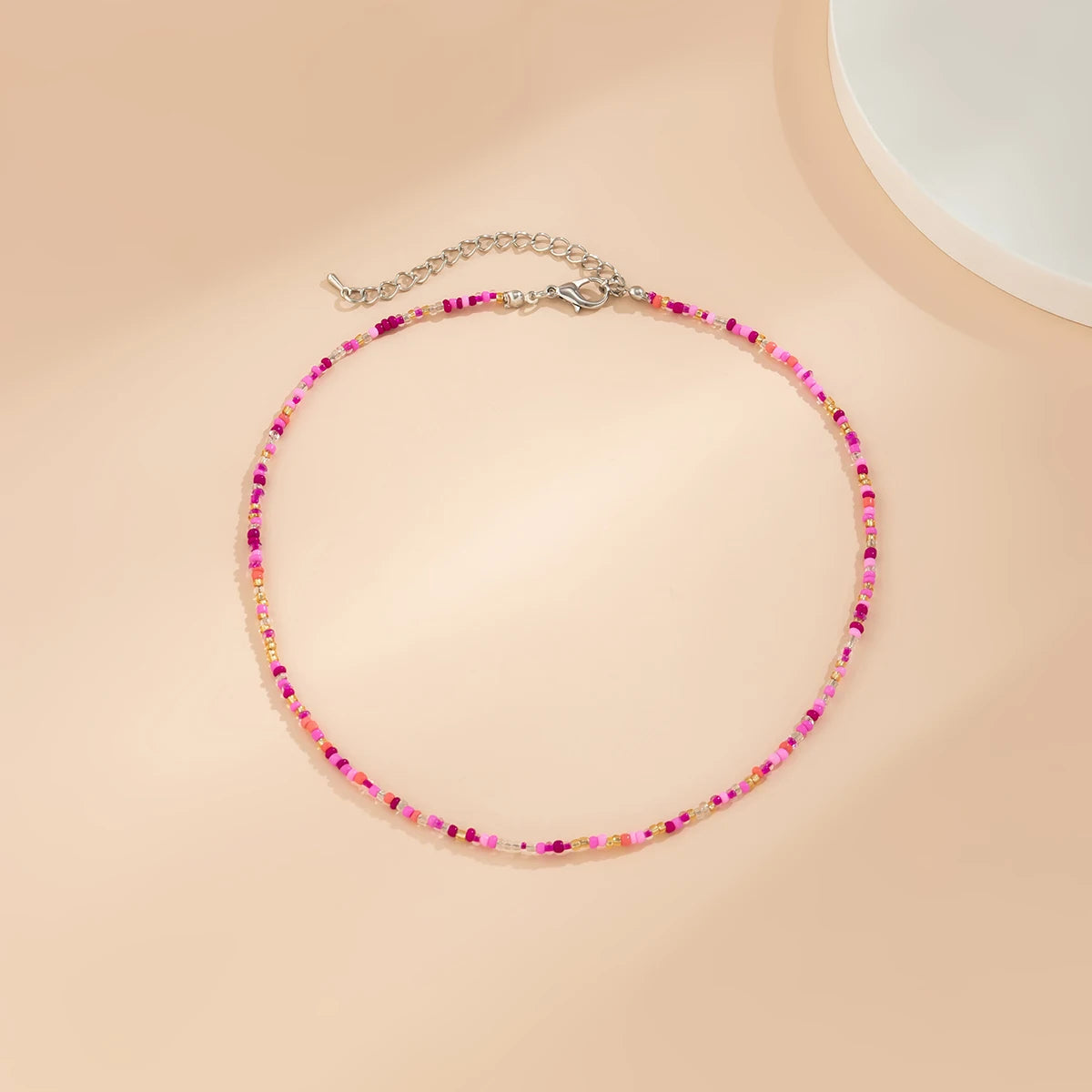 Bohemian Multicolour Seed Beads Necklace