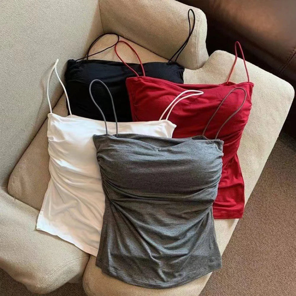 Women’s Built-in Bra Camisole Tank Top