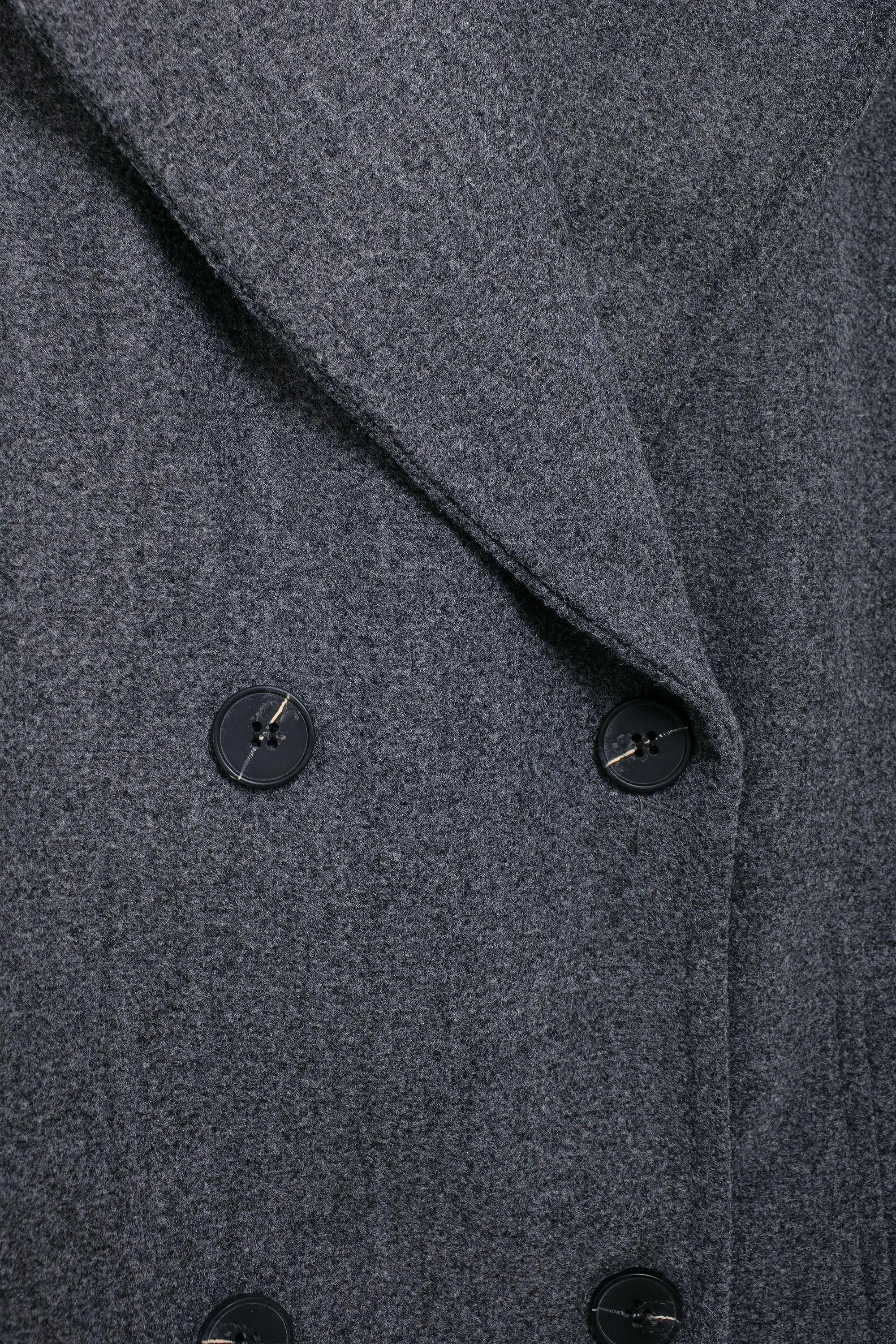 Winter Coat For Women 2024 Solid Lapel Double Breasted Long