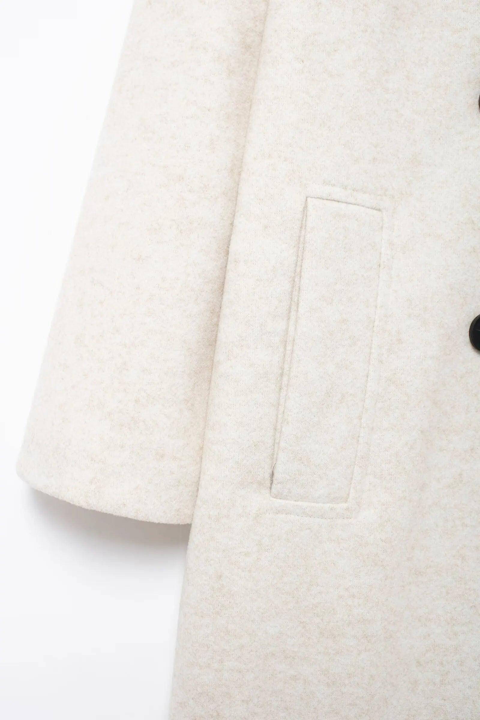 Winter Coat For Women 2024 Solid Lapel Double Breasted Long