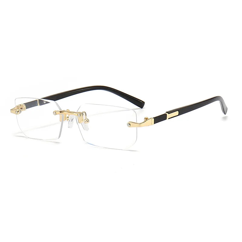 Rimless Classic Square Sunglasses