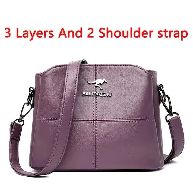 Luxury Print Leather Women’s Shoulder Bag