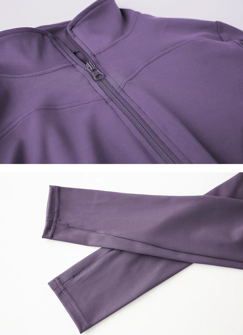 Women’s Zip Sports Jacket Winter Activewear