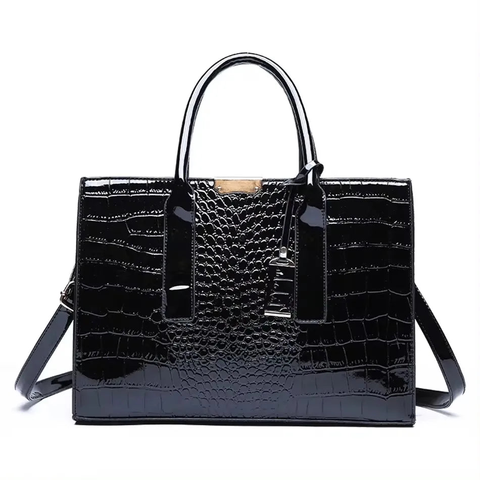 Luxury Print Leather Women’s Shoulder Bag