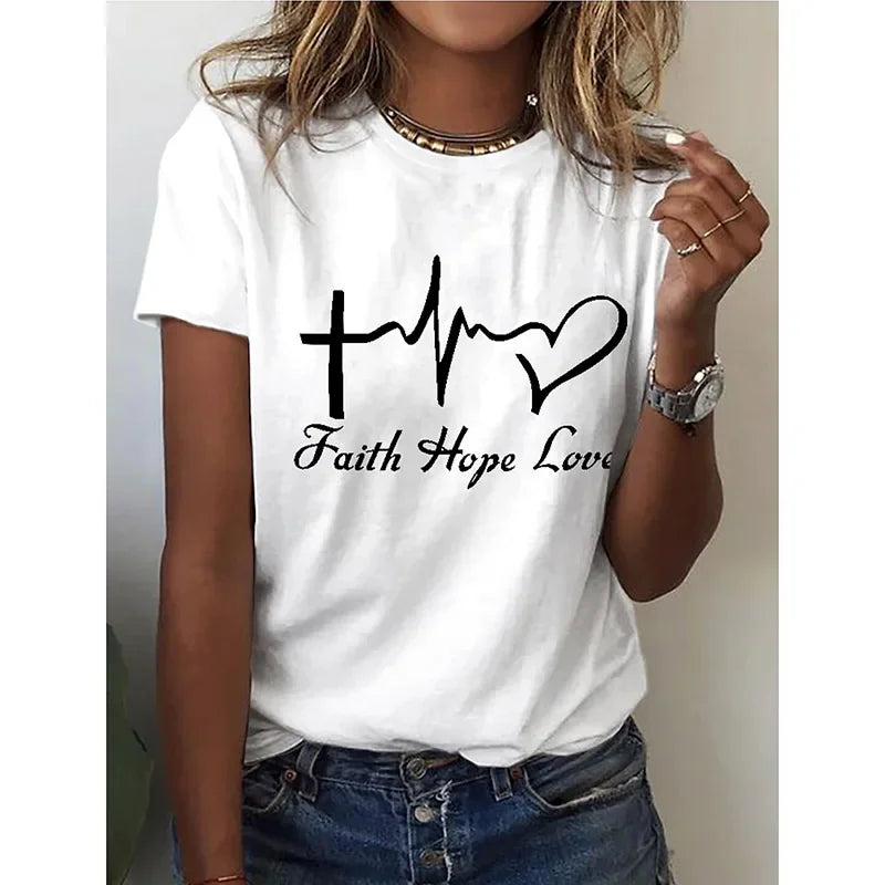 Retro Red Heart 3D Print T-shirt