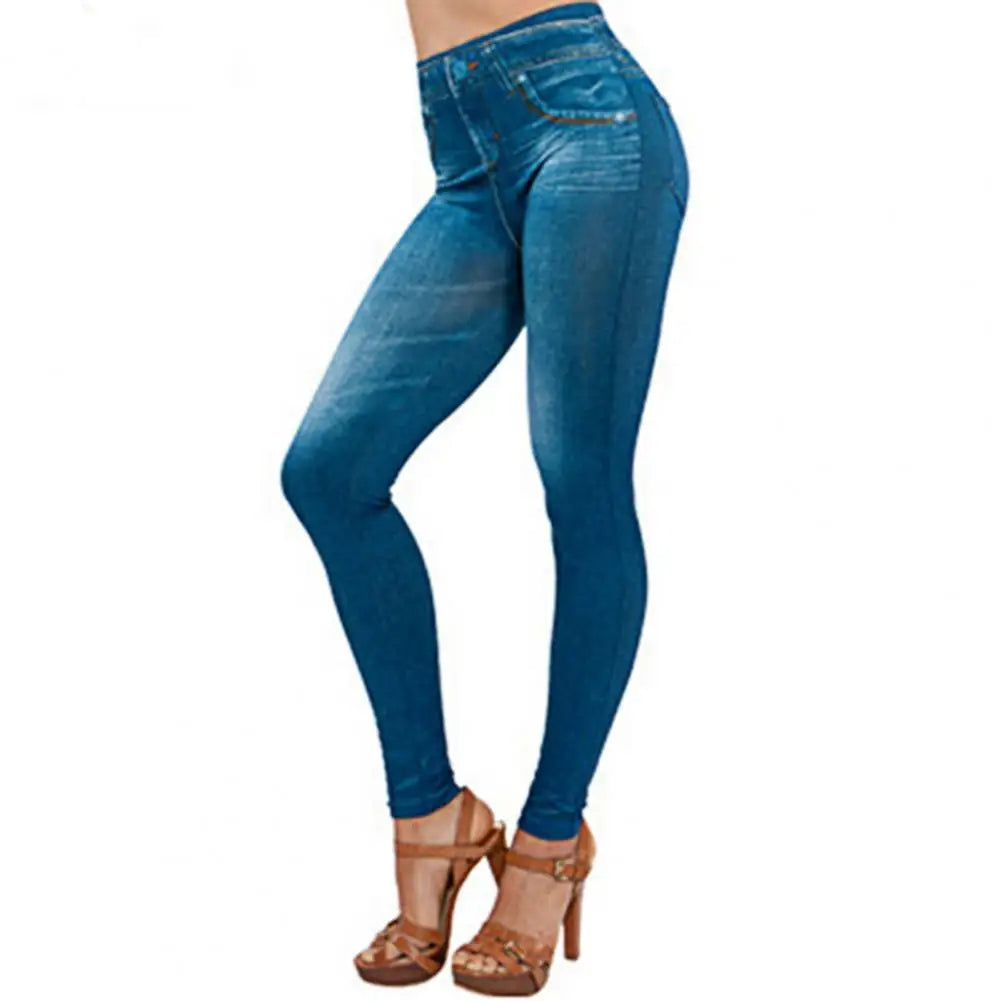 Women's High-Waist Multi-Pocket Jeans