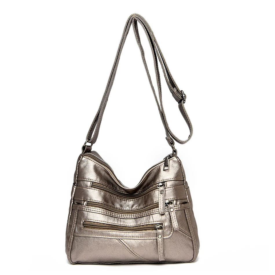 High-Quality PU Leather Crossbody Bag
