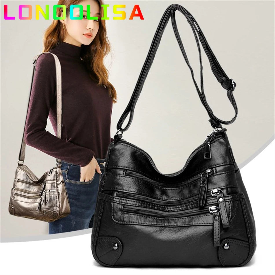 High-Quality PU Leather Crossbody Bag