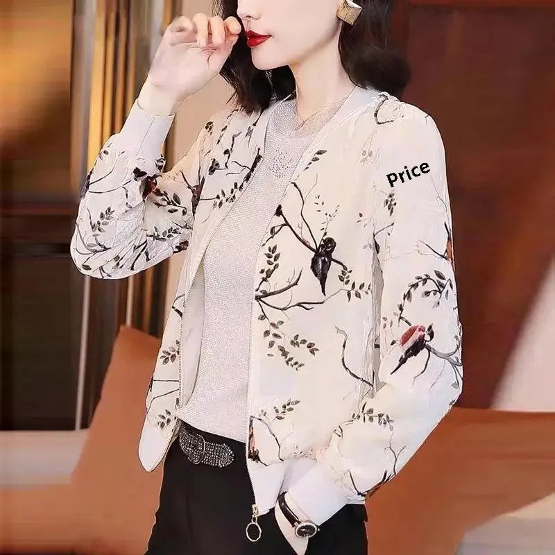 Women’s Trendy Loose-Fit Baseball Jacket
