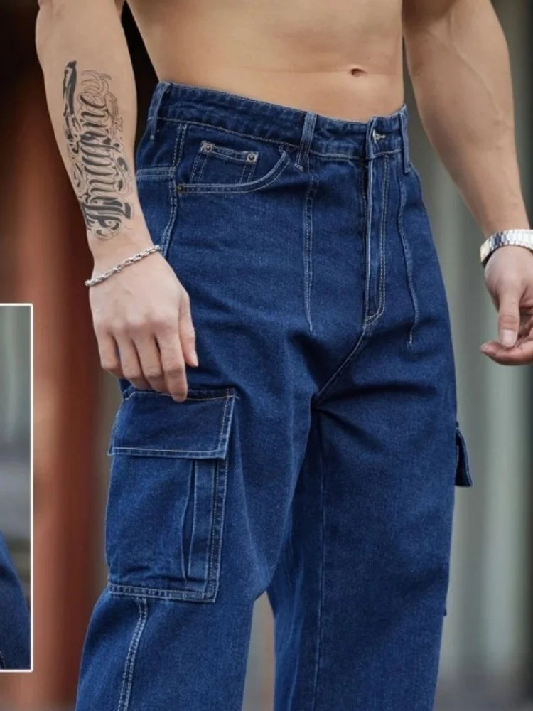 Fashionable Men's Jeans, Comfortable and Casual, American Retro Style