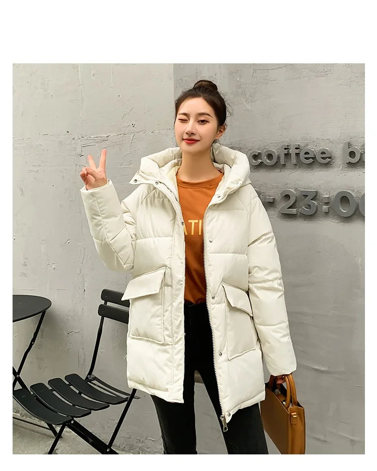 Women Winter Oversize Outwear Cotton Down Coat