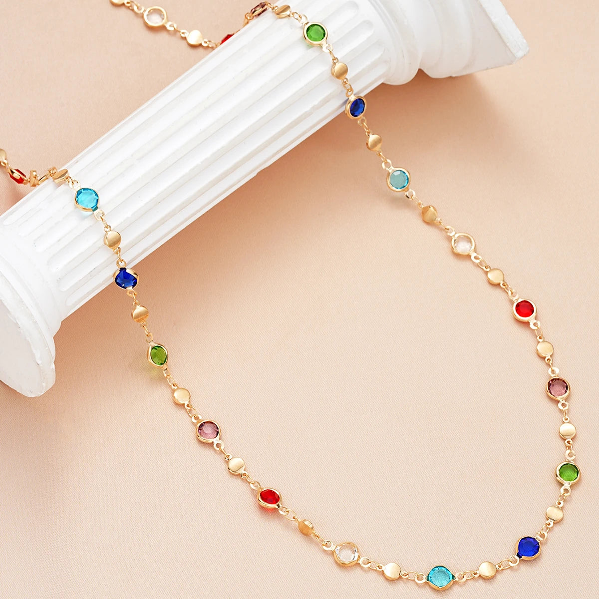 Bohemian Y-Shaped Colorful Necklace