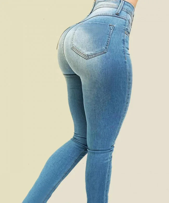 High Waist Shaping Denim Jeans