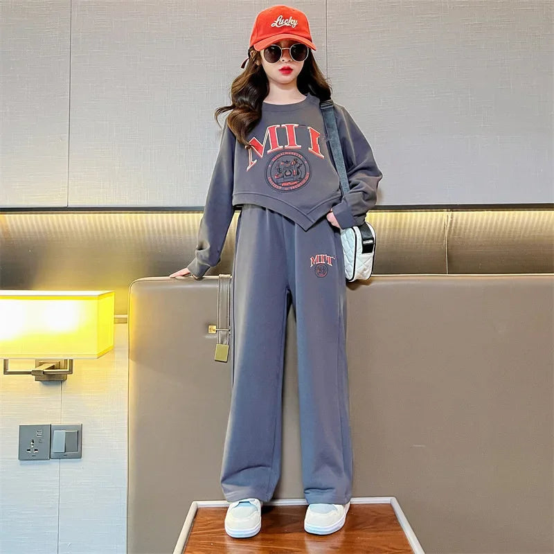 Girls' Wide Leg Pants & Top Set