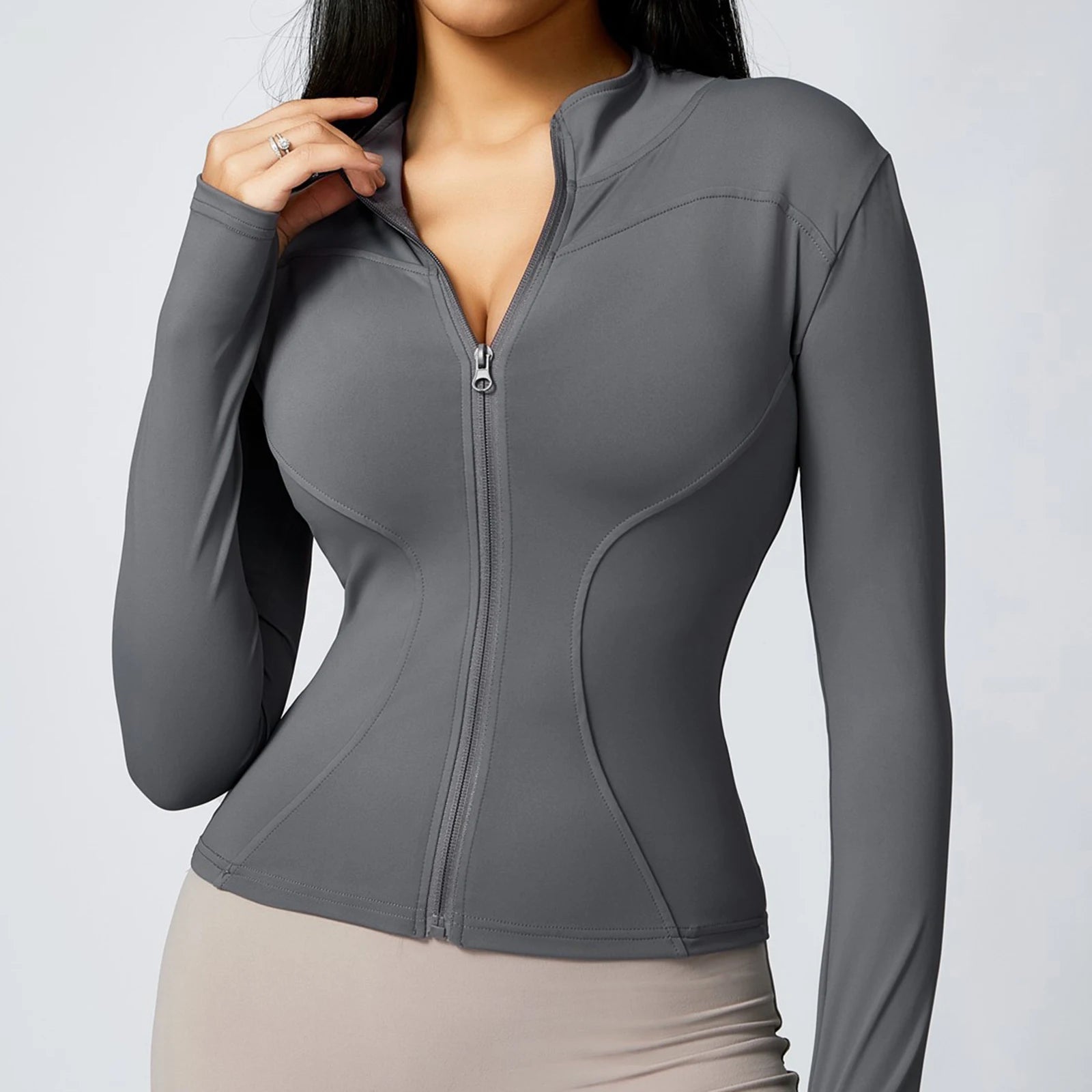 Women’s Zip-Up Yoga Workout Jacket