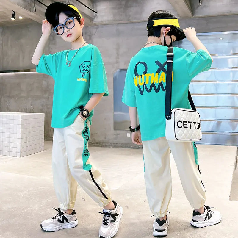 Boys' Letter T-Shirt & Pants Set