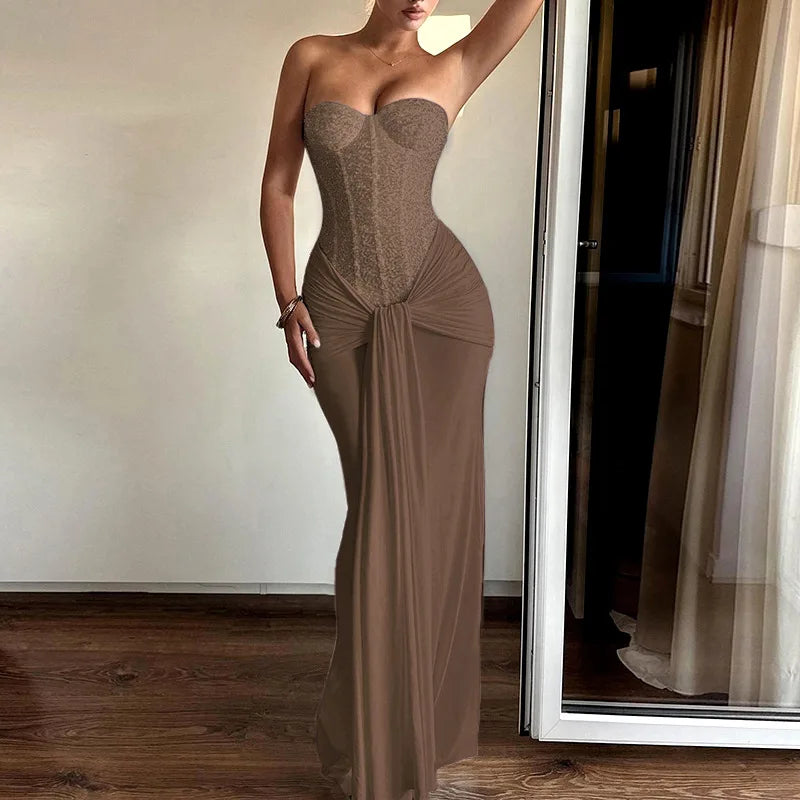 Women Evening Gown with Long Skirt New Style