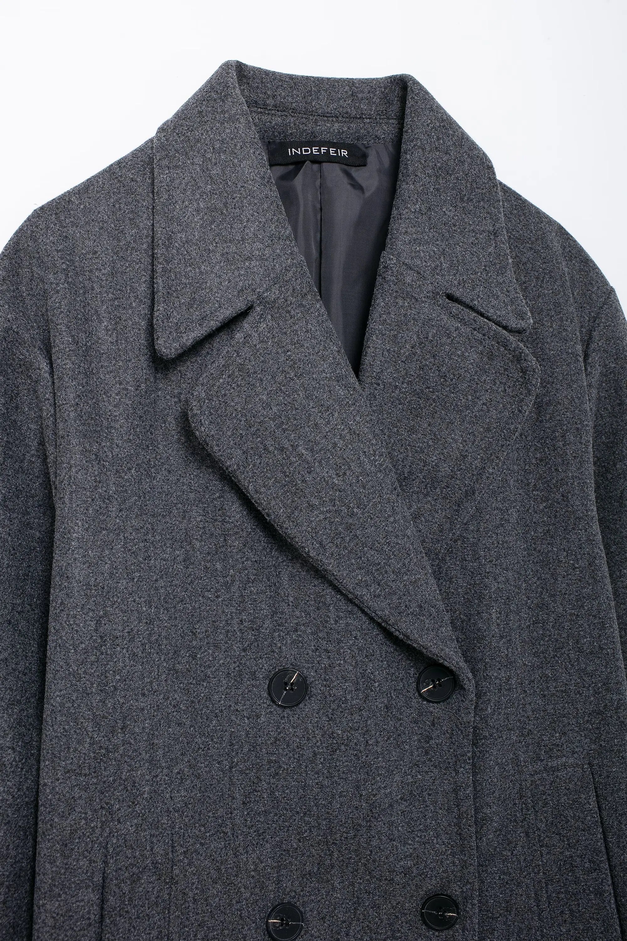 Winter Coat For Women 2024 Solid Lapel Double Breasted Long
