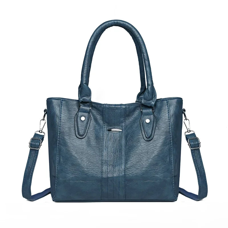 Vintage Soft Leather Handbag for Women