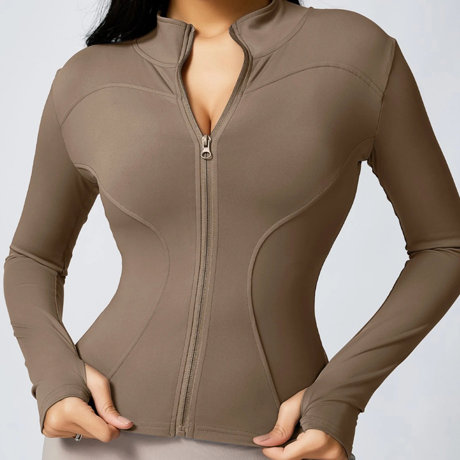 Women’s Zip-Up Yoga Workout Jacket