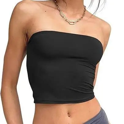 Women's Strapl irt oulderl Vest Bal Casual Sle Inner Wear Polyester Fiber Regular Length Spring Season