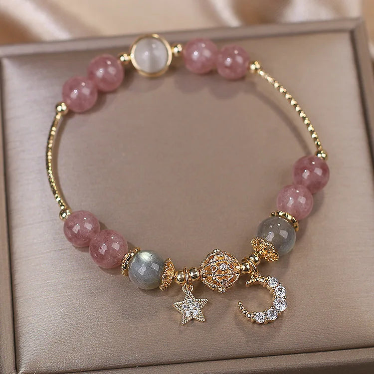 4pcs Vintage Daisy Flower & Pearl Bracelet Set