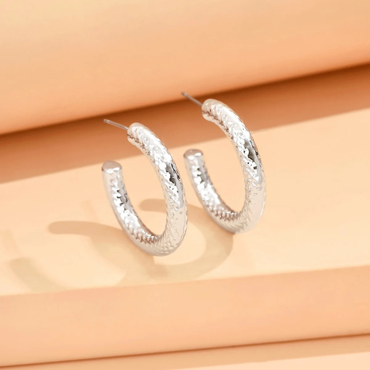 Geometric Irregular Metallic Earrings