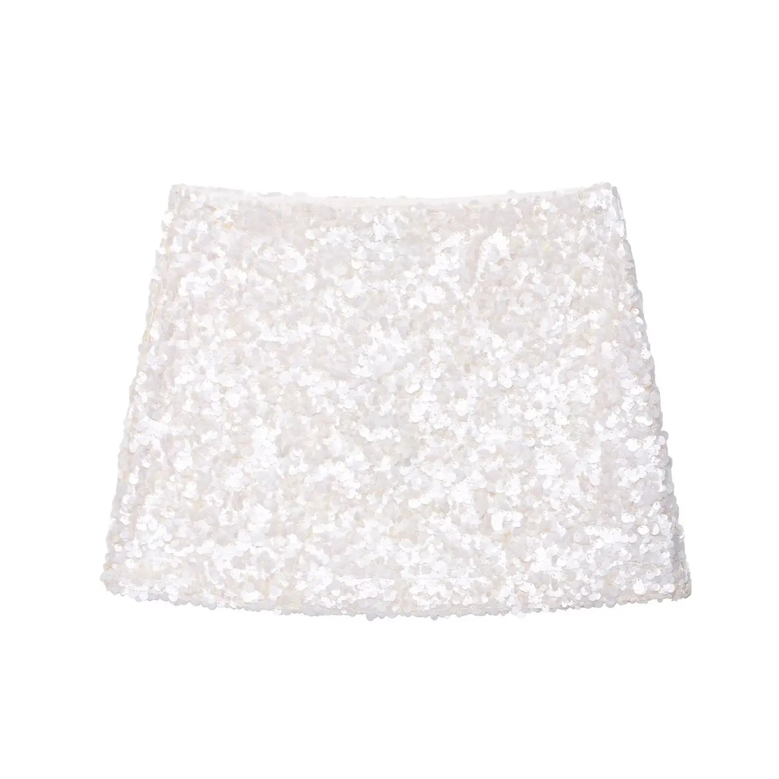 HH Women New Fashion Versatile High Waist Slim Yellow Sequin