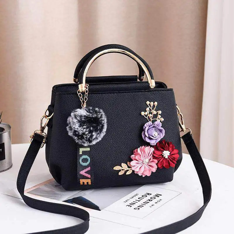 3D Flower Mini Crossbody Handbag