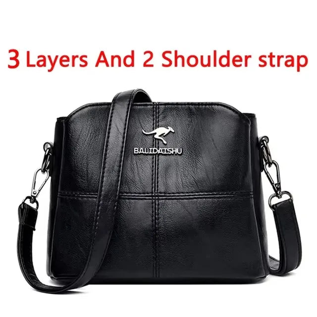 Luxury Print Leather Women’s Shoulder Bag