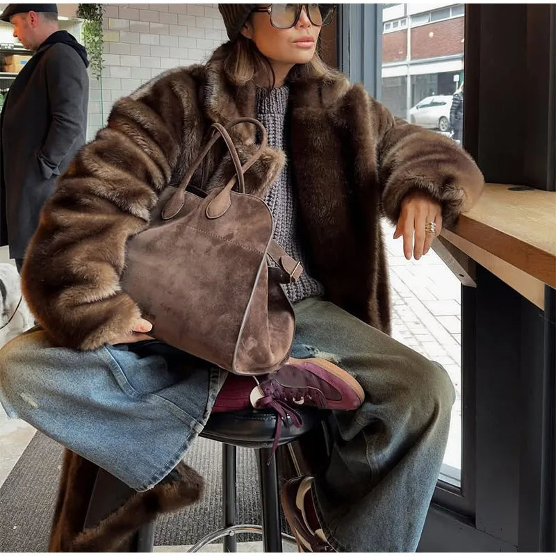 Winter Warm Thick Women Faux Fur Coats