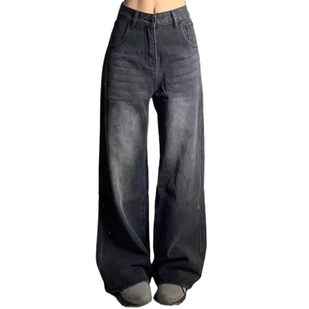 Slimming High-Waisted Bell Bottom Jeans