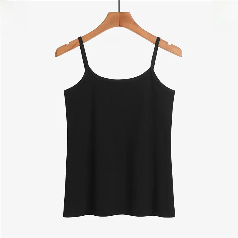 Pure Cotton White Sleeveless Tank Top